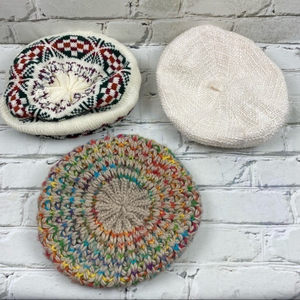 Set of 3 hats - 2 are acrylic super cute